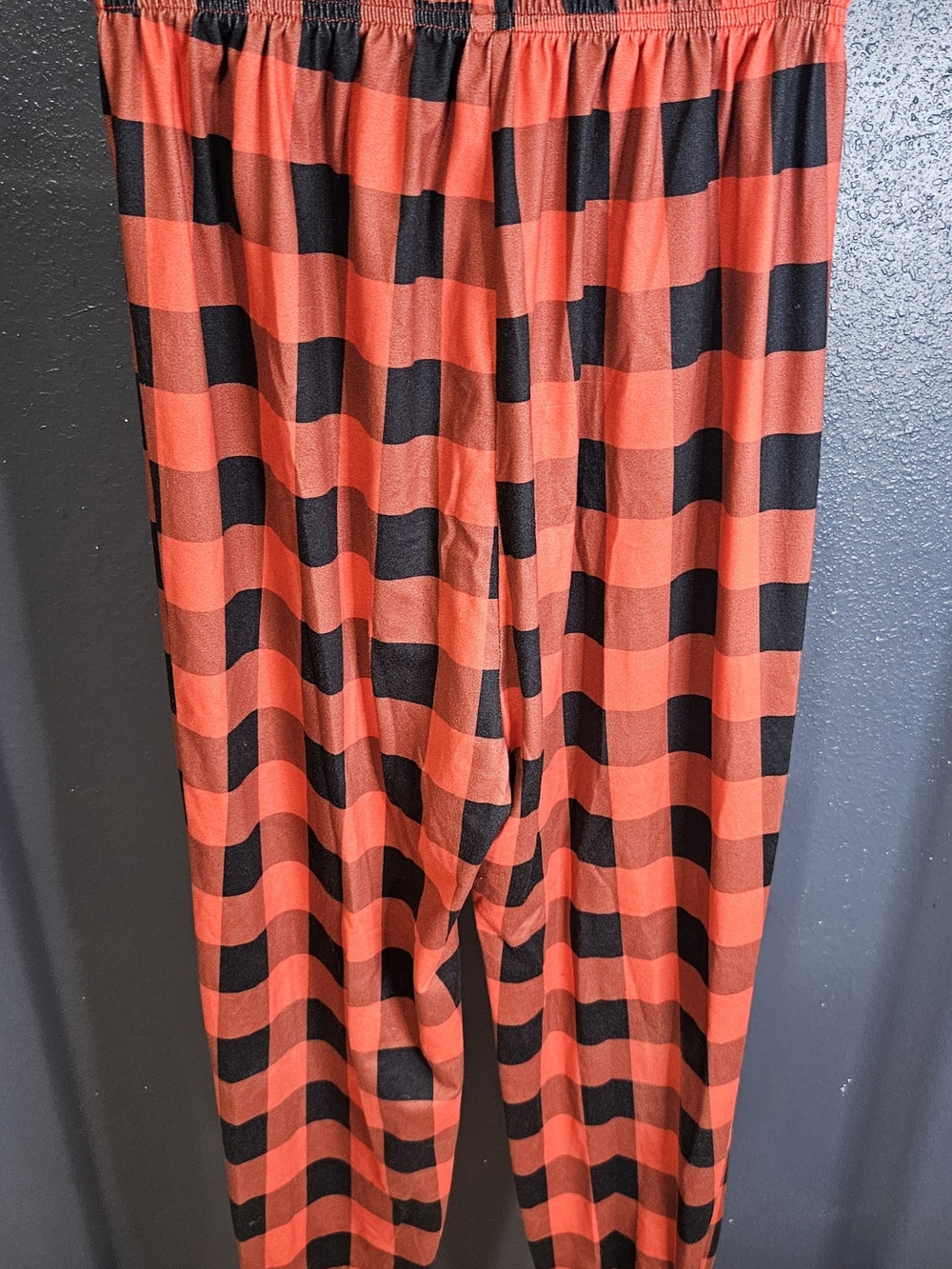 SHEIN Red and Black Plaid Cozy Pajama Pants